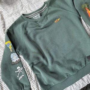 Munster kids Pointbreak Green Adventure sweatshirt SZ 7 boys